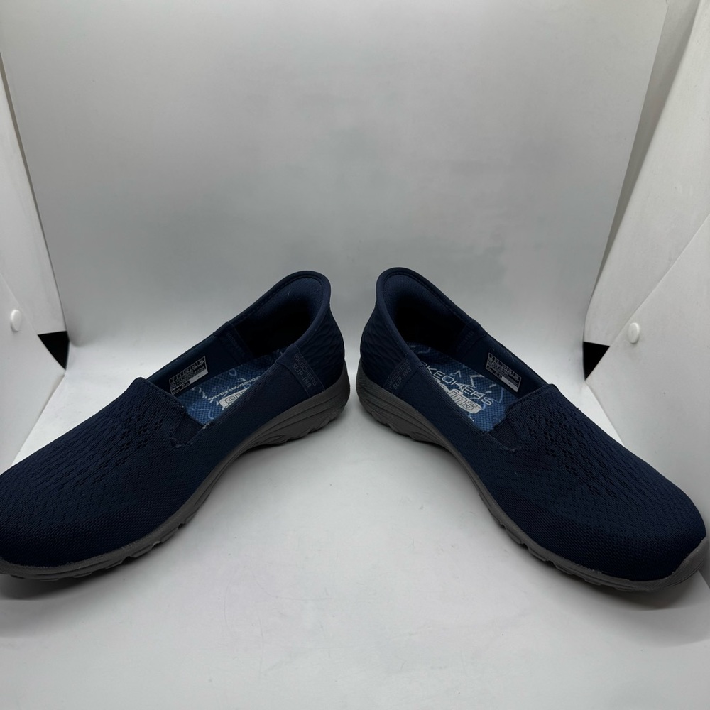Skechers Navy Slip-On Walking Shoes for Women - Picture 4 of 10